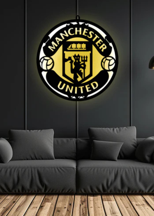 Manchester United Football Club LED Logo Backlit