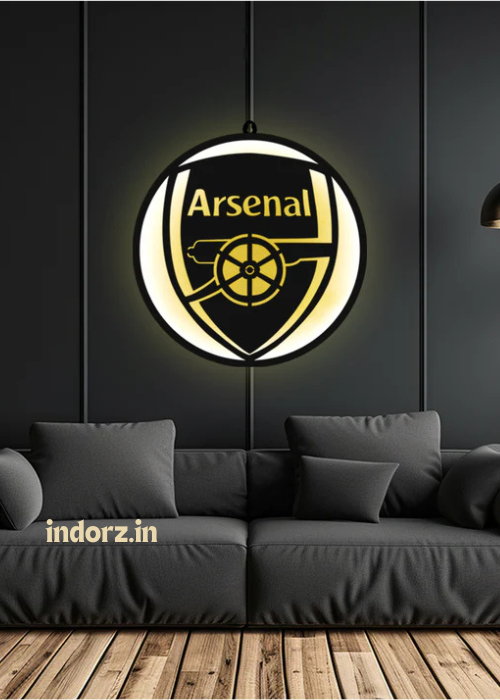 Arsenal football club backlit