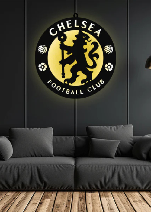 Chelsea football club backlit