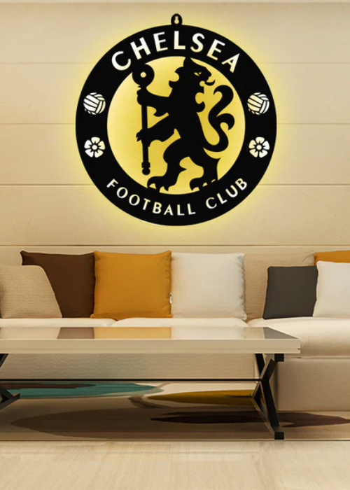 Chelsea football club backlit