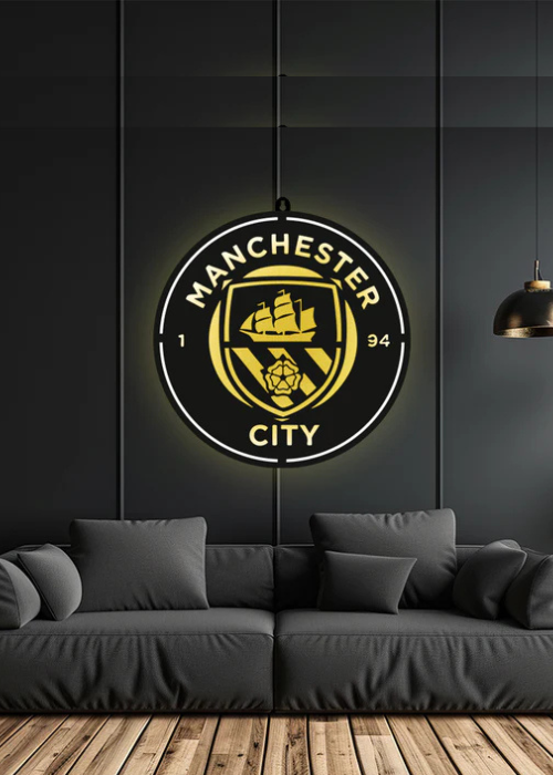 Manchester City backlit logo